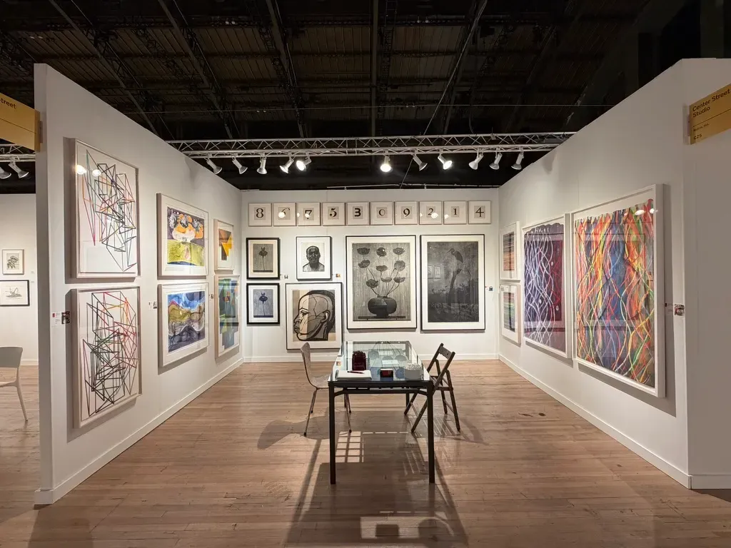 Center Street Studio booth at the IFPDA Fair