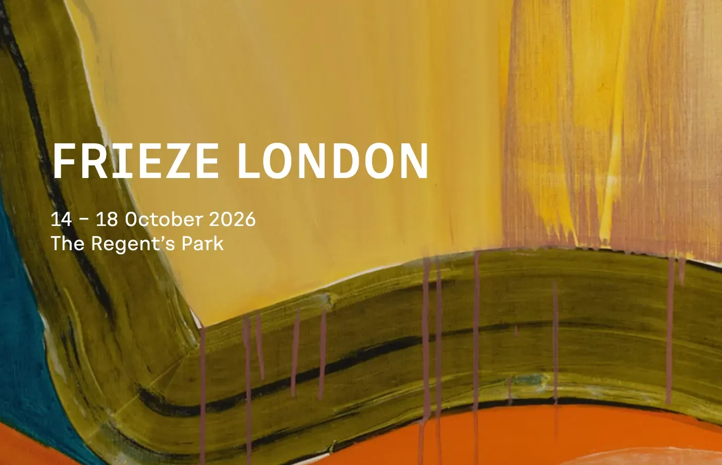 Frieze London logo with gradient background